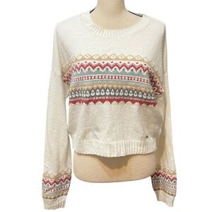 Hollister Fair Isle knit cropped sweater women’s small